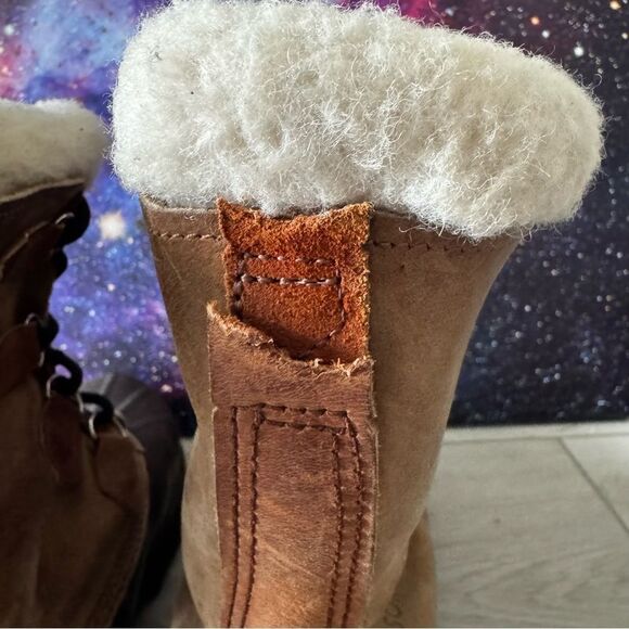 Sorel Brown Leather & Tan Winter Rain & Snow Boots main image 10